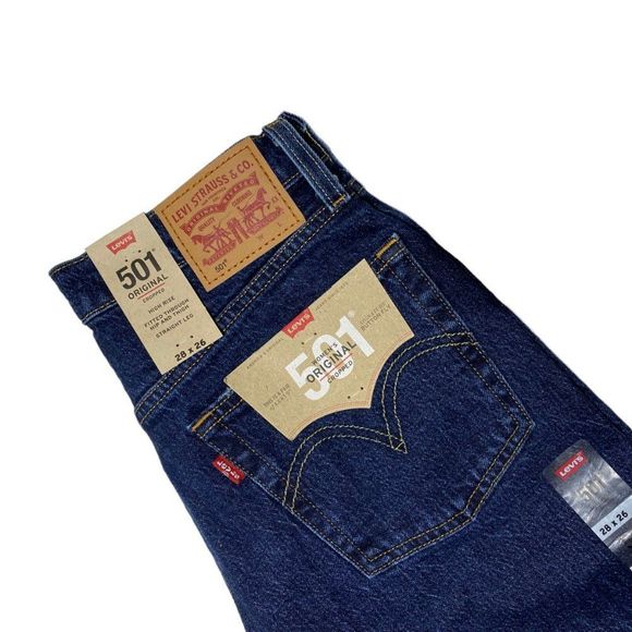 Levi's Women's Red Tab Women's 501 Original Cropped High Rise Straight Leg Jeans - Picture 5 of 5